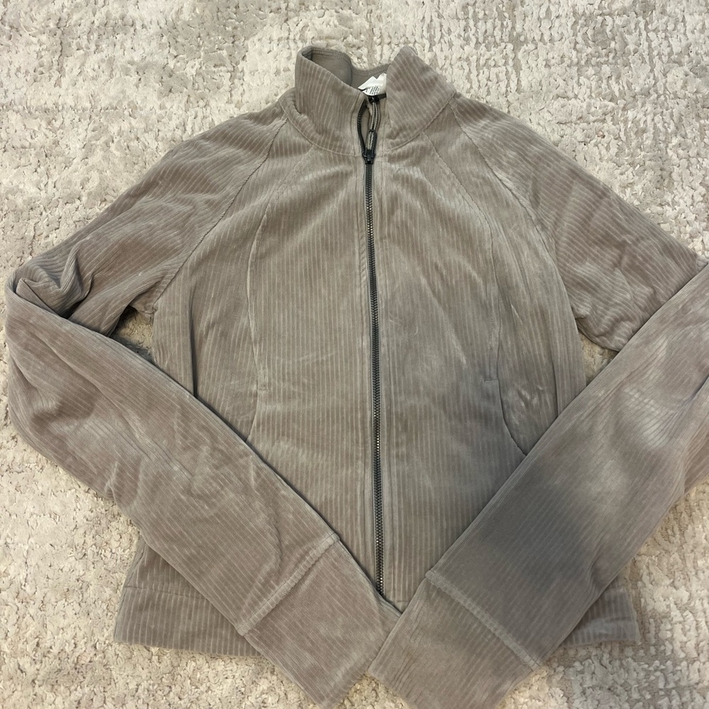 Tan/Taupe Zip-Up Jacket Lululemon